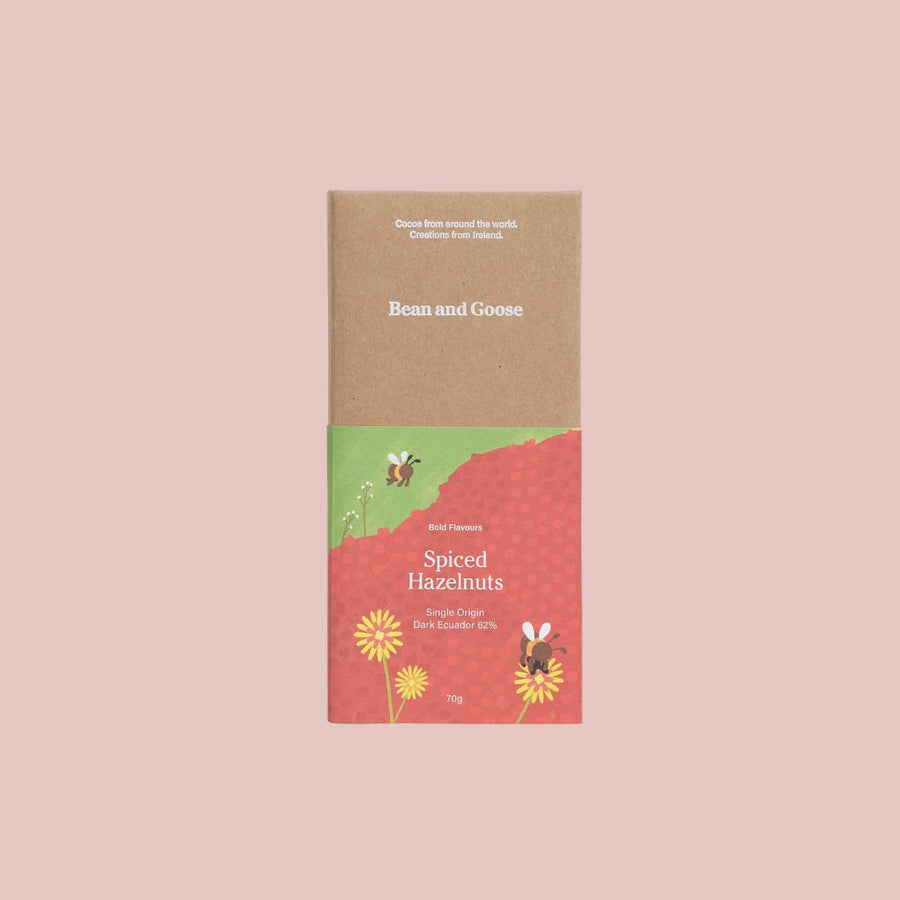 Bold and Spiced Hazelnuts Dark Chocolate Bar