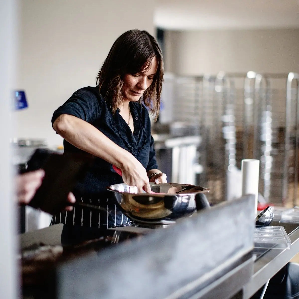 In the Bean and Goose kitchen
