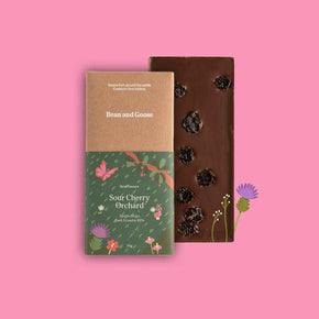 Sour Cherry Orchard Dark Chocolate Bar