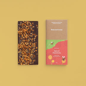 Bold and Spiced Hazelnuts Dark Chocolate Bar