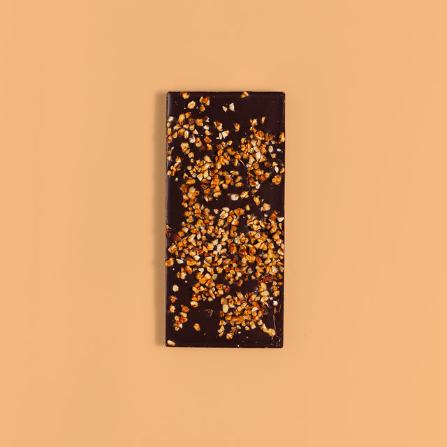 Bold and Spiced Hazelnuts Dark Chocolate Bar