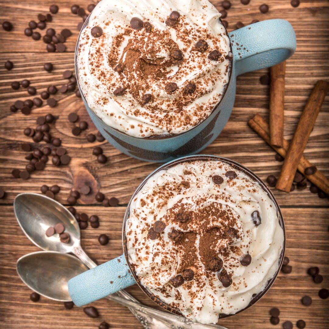Irish Hot Chocolate with Whipped Cream