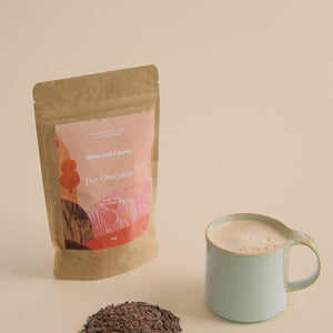 Bean and Goose Pouch of Classic Hot Chocolate with Mug of Hot Chocolate and Hot Chocolate Shavings 