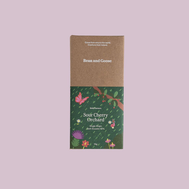 Sour Cherry Orchard Dark Chocolate Bar