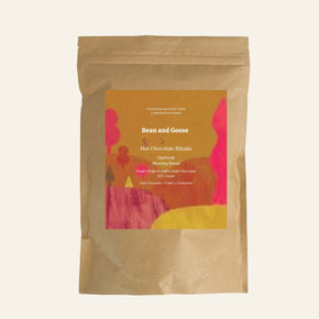 Bean and Goose Daybreak Hot Chocolate – Morning Ritual. Grated 62% dark chocolate made in Ireland from Original Beans cacao