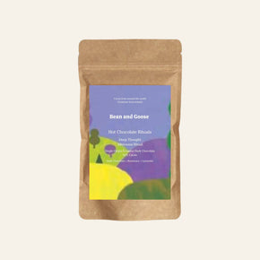 Bean and Goose Deep Thought Hot Chocolate – Afternoon Ritual. Grated 62% dark chocolate made in Ireland from Original Beans cacao