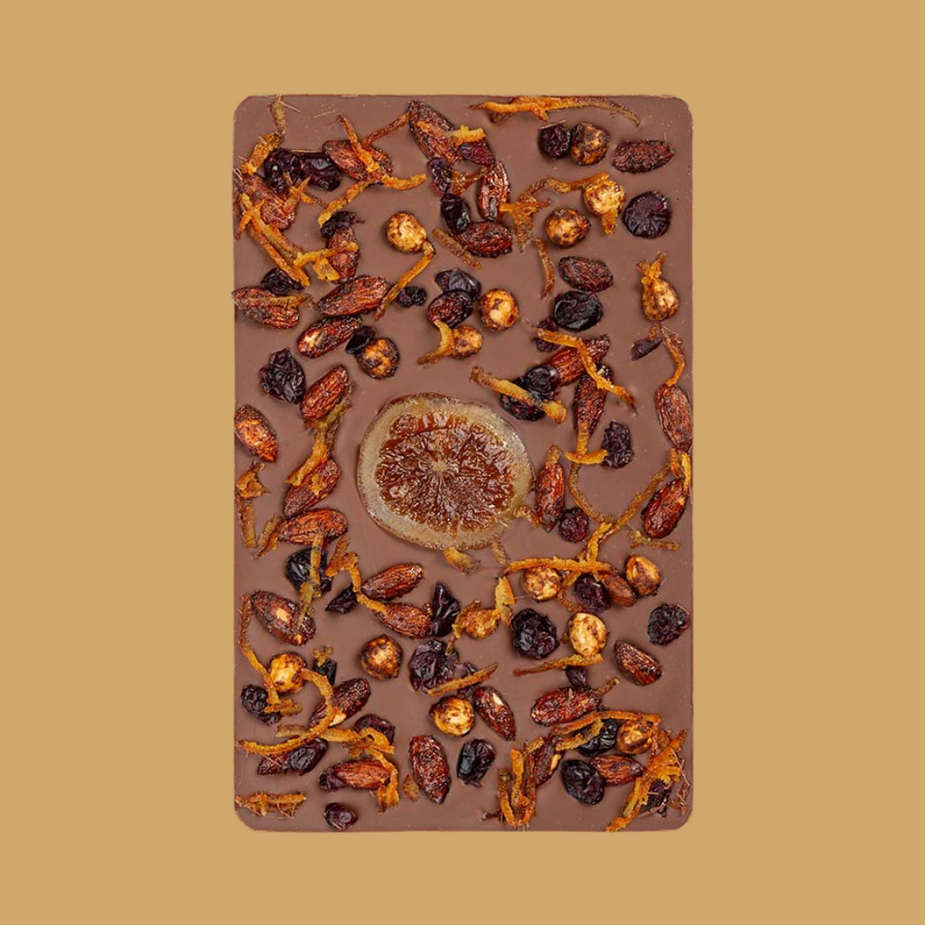 Milk Sharing Slab by Bean and Goose with Winter Nuts, Cranberries & Orange