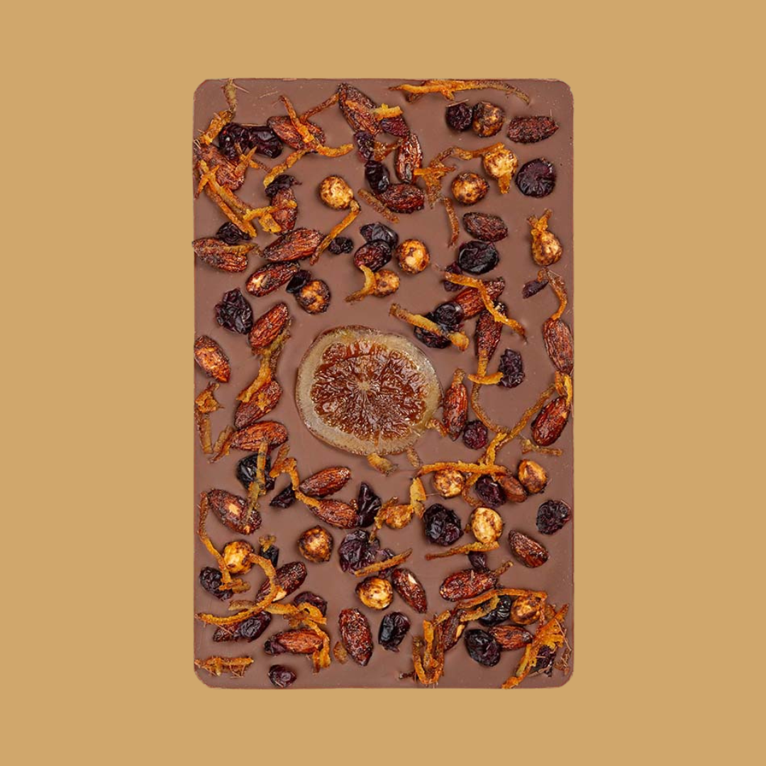 Milk Sharing Slab by Bean and Goose with Winter Nuts, Cranberries & Orange