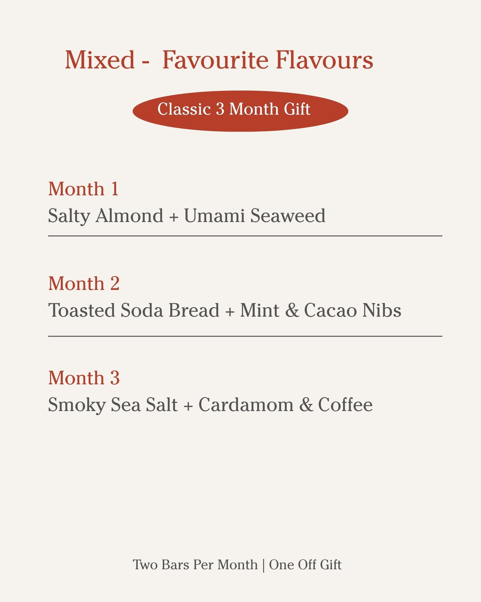 Classic 3-Month Gift — Favourite Flavours