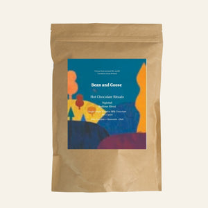 Bean and Goose Nightfall Hot Chocolate – Bedtime Ritual. Grated 40% milk chocolate made in Ireland from Original Beans cacao.
