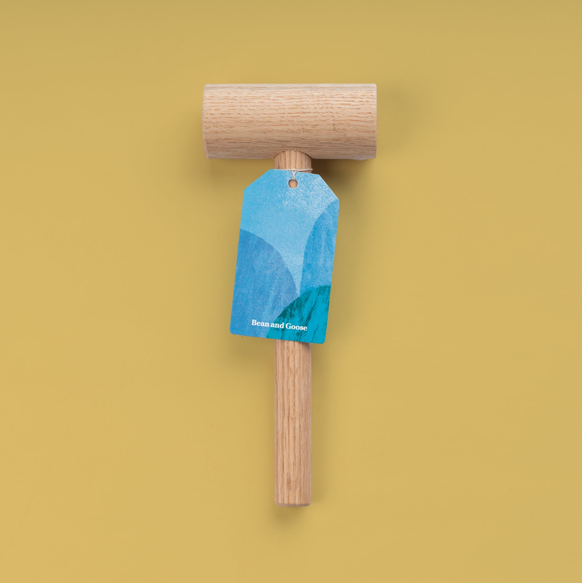 Bean and Goose Oak Hammer for Cracking Sharing Slabs