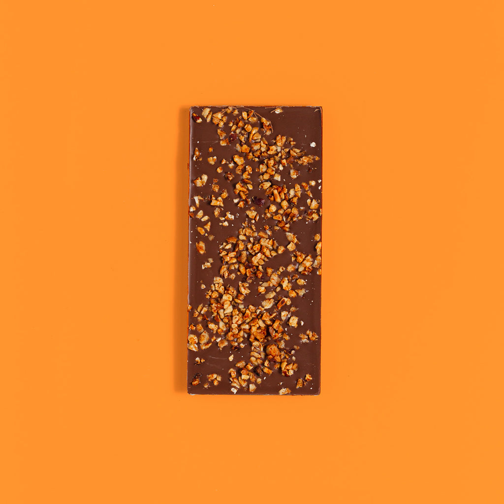 Sweet and Spiced Hazelnuts Milk Chocolate Bar